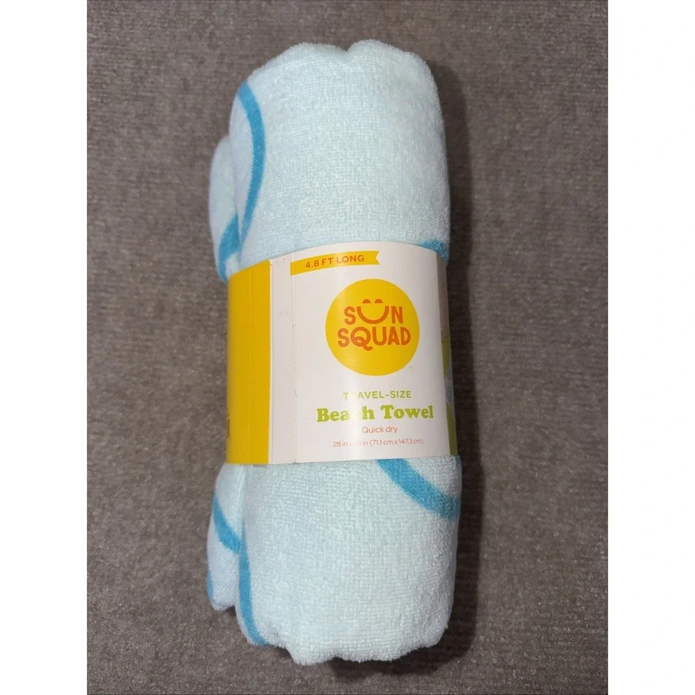 NWT Sun Squad Travel Size Beach Towel 28